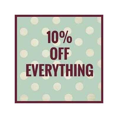 10% OFF EVERY DESIGN